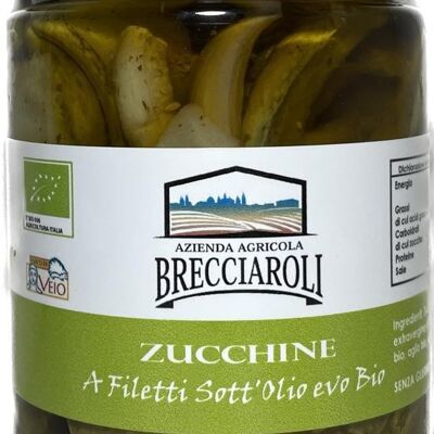 FILETS DE COURGETTE BIOLOGIQUE À L'EVOO 300g