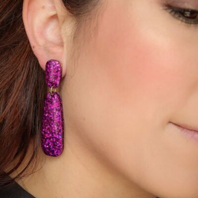 Gwen Deep Violet Earrings