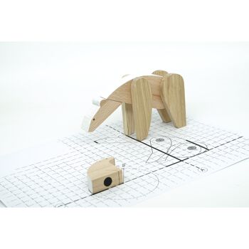 Wooden Handmade Magnetic Toys - Polar Stories Collection - Polar Bear and its Baby 8