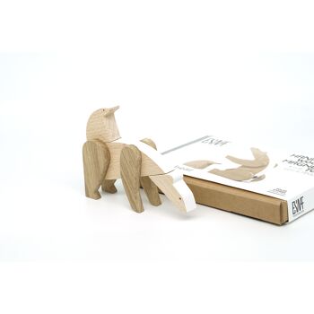 Wooden Handmade Magnetic Toys - Polar Stories Collection - Polar Bear and its Baby 13