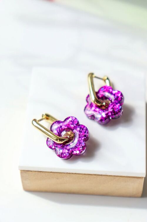 Boucles d'oreilles Isabelle Deep Violet