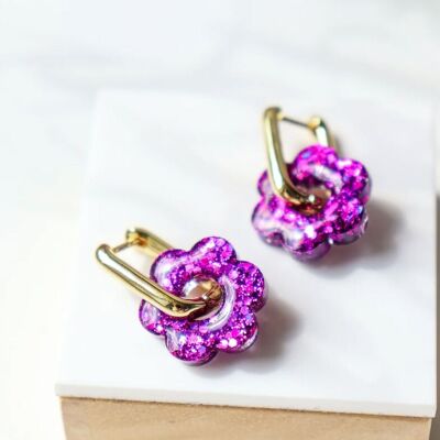 Pendientes Isabelle Violeta Profundo