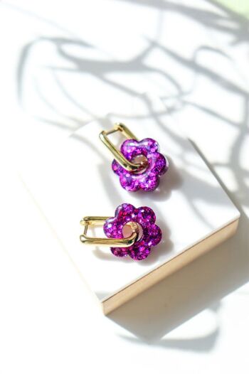 Boucles d'oreilles Isabelle Deep Violet 5