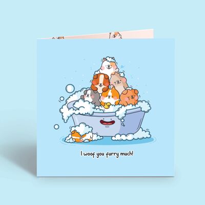 Puppy Dog Card | Love Friendship Card | Greeting Card
