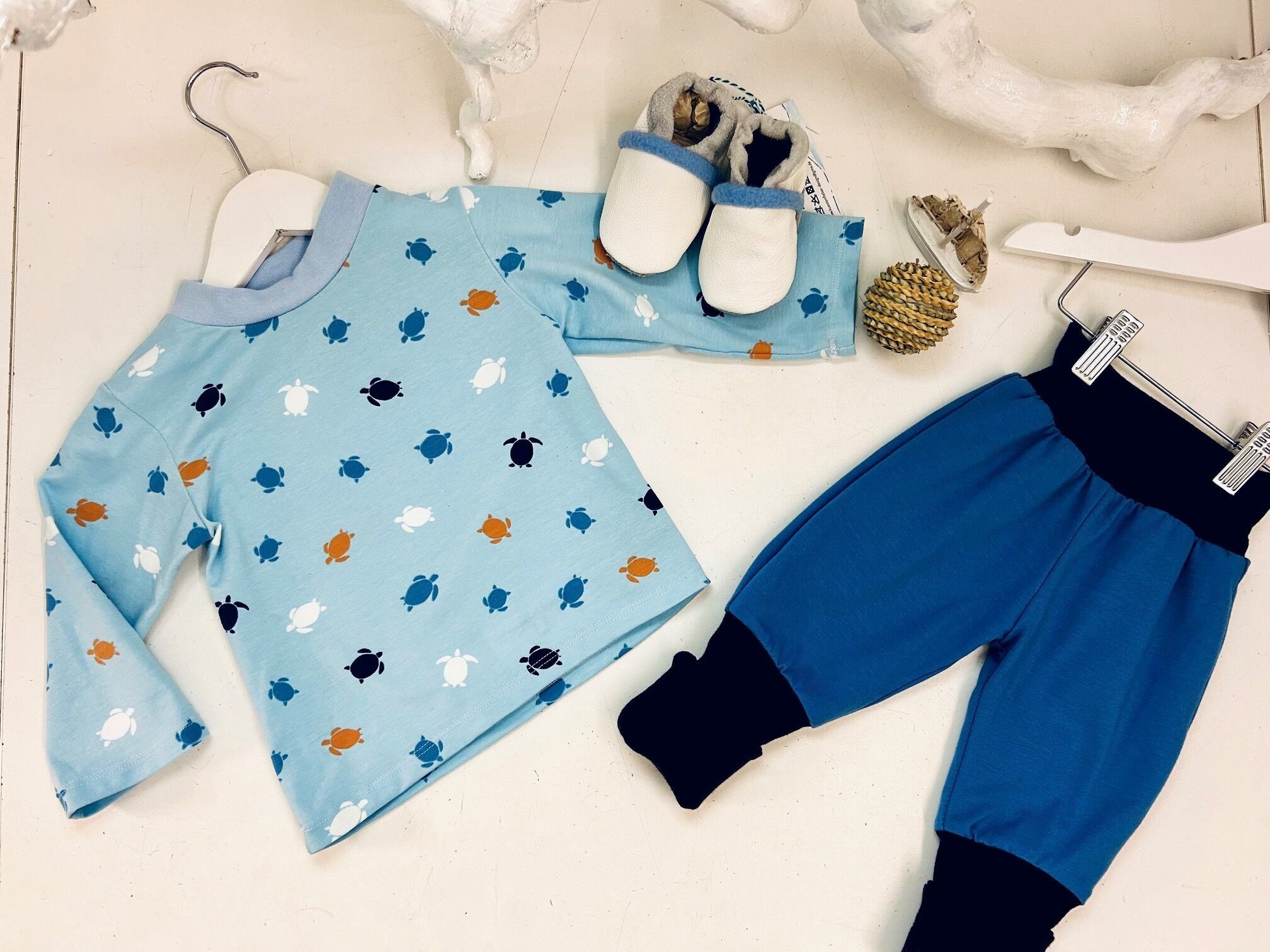 Graziosa maglietta a maniche lunghe per neonati e bambini con piccole tartarughe, maglietta per neonati, maglietta per bambini