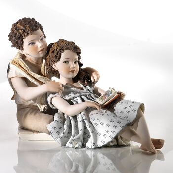 Figurine en porcelaine d'un couple amoureux - La vie qui coule 1