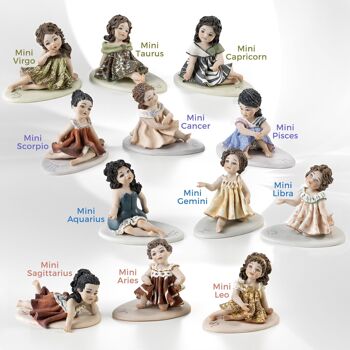 Figurines du zodiaque en porcelaine : Capricorne 5