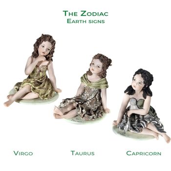 Figurines du zodiaque en porcelaine : Capricorne 8