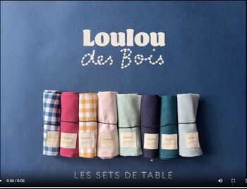 Set de table à colorier - coloriages Licornes lavables et réutilisables - Vichy Vieux Rose 3