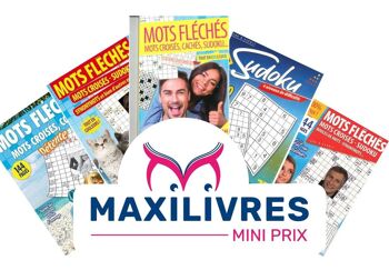 Box 30 livres Jeux d'esprit (Mots croisés, mots fléchés, sudoku...) 2