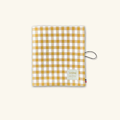 Cahier de coloriage lavable et réutilisable - Licornes Poissons Igloo - Vichy jaune