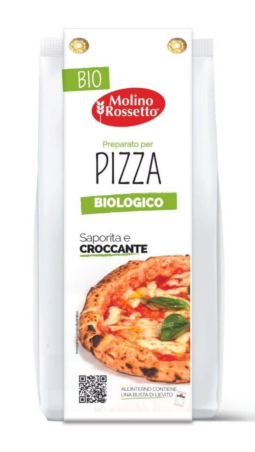 Mix for pizza dough with 00 flour - organic - by Molino Rossetto