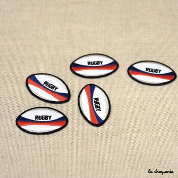 Ecusson Façon cuir rugby 1