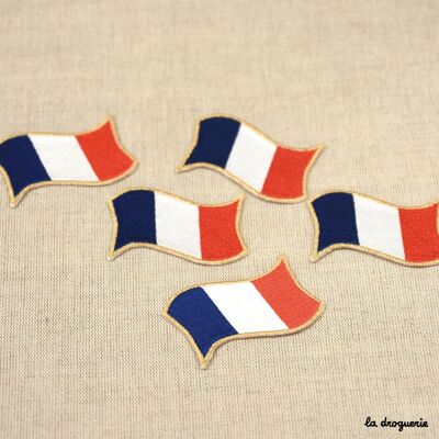 Aufnäher mit französischer Flagge, 60 mm