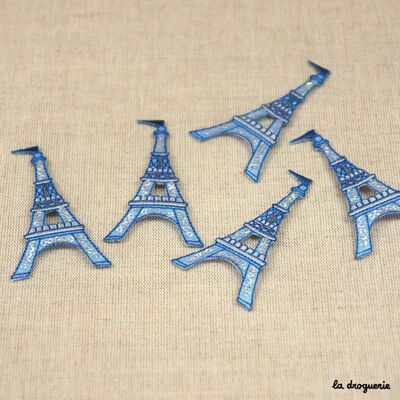 Stemma con paillettes Torre Eiffel 78 mm