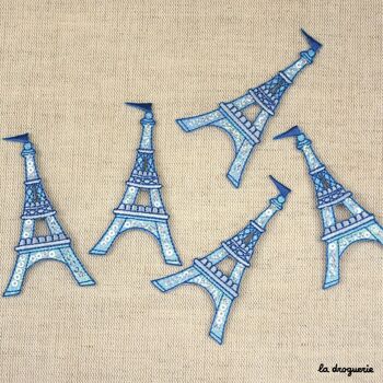 Ecusson Paillette Tour Eiffel 78 mm 2