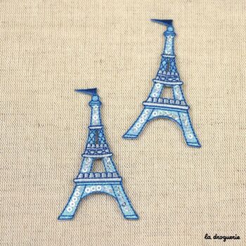 Ecusson Paillette Tour Eiffel 78 mm 3