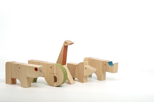 Wooden Handmade Magnetic Toys - Animal Kingdom LITES - Single Toy