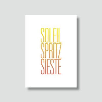 Weihnachtskarte: „Sun Spritz Siesta“