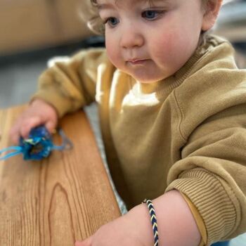 Duo de bracelets assortis - Bleu et Jaune 4