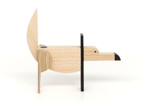 Wooden Handmade Magnetic Toys -Nordic Woods Collection - Nordic Wolf