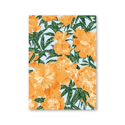 Tropisches Blanko-Notizbuch im A6-Format