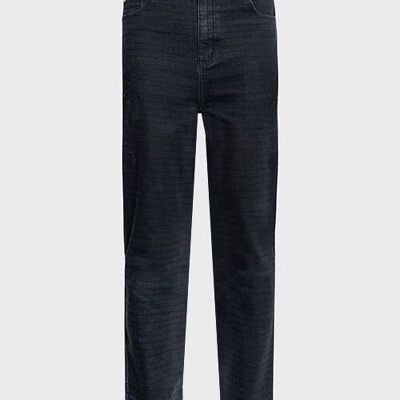 Jeans eterni con fiori tonali