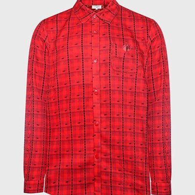 Camicia abbottonata a maniche lunghe scozzese eterna