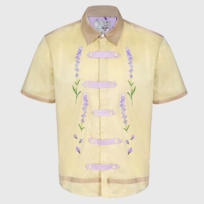 Camicia button down Valensole lavanda SS