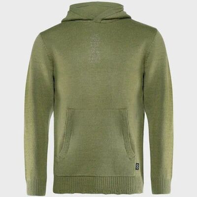 Sudadera con capucha de punto prelavado Love Language