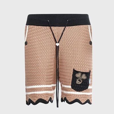 Shorts de punto de croché de Racket Club