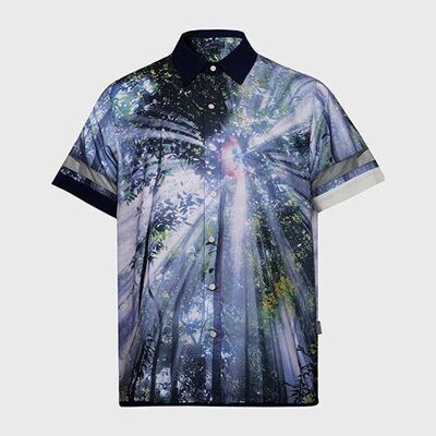 Camicia abbottonata a maniche corte Lost in Paradise