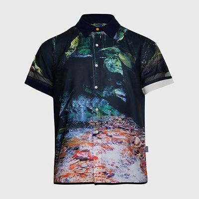 Camicia abbottonata a maniche corte Lost in Paradise