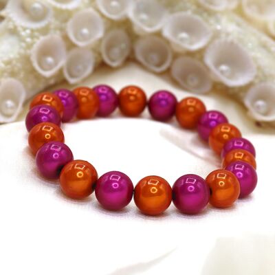 Bracelet Wonder orange - fuchsia