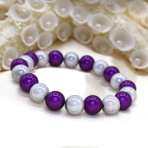 Armband Wonder plum - snow