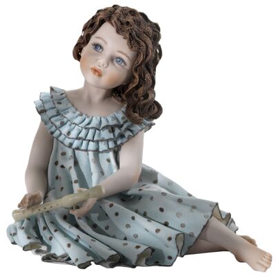 Figurine en porcelaine Pamina avec flûte