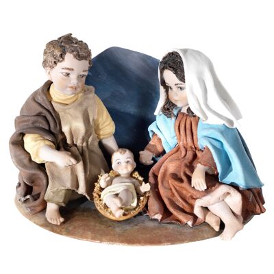 Figurine en porcelaine de scène de la Nativité