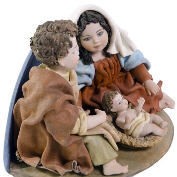Figurine en porcelaine de scène de la Nativité 7