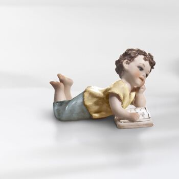 Figurines en porcelaine d'enfants menteurs - Ada et Adam 3