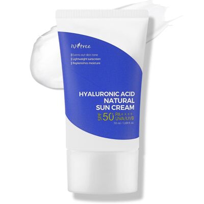 ISNTREE Natürliche Sonnencreme mit Hyaluronsäure, 50 ml