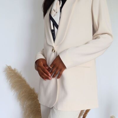 IVORY BLAZER JACKET