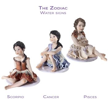 Figurines du zodiaque en porcelaine : Cancer 3