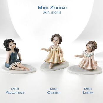 Figurines du zodiaque en porcelaine : Gémeaux 8