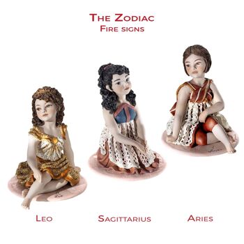 Figurines du zodiaque en porcelaine : Lion 3