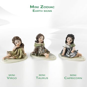 Figurines du zodiaque en porcelaine : Taureau 9