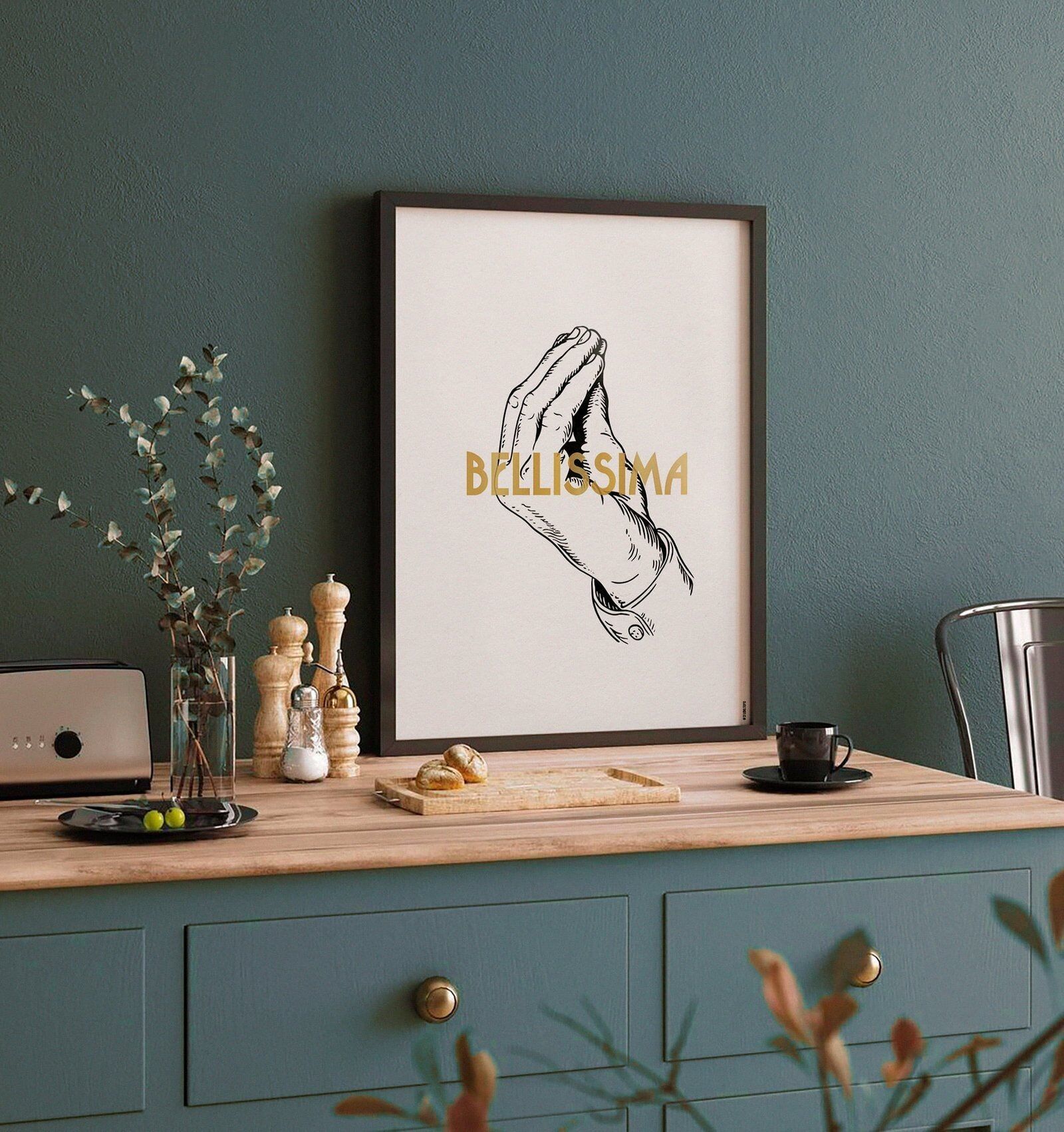 Bellissima (mano) | Manifesto grafico