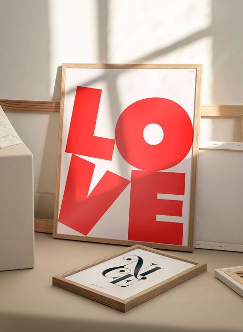 LOVE | Affiche graphique et romantique