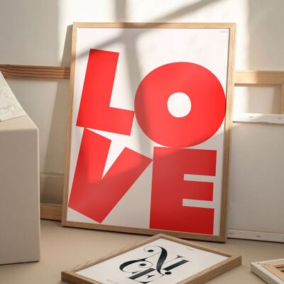 LOVE | Affiche graphique et romantique