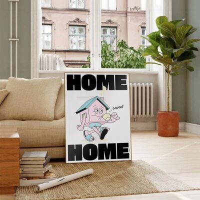 Zuhause, süßes Zuhause | Grafisches Poster