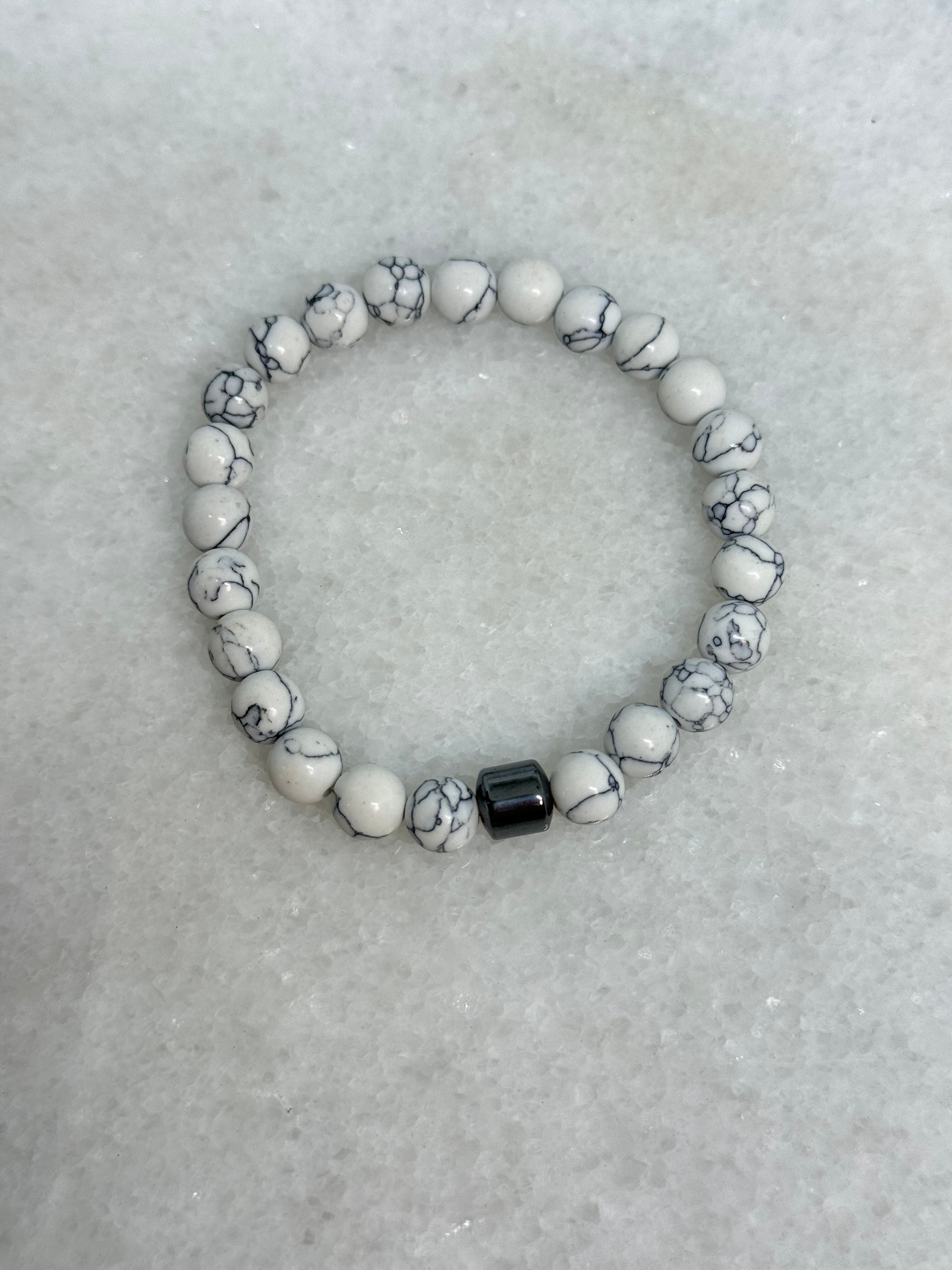 Serenity Bracelet - White Howlite